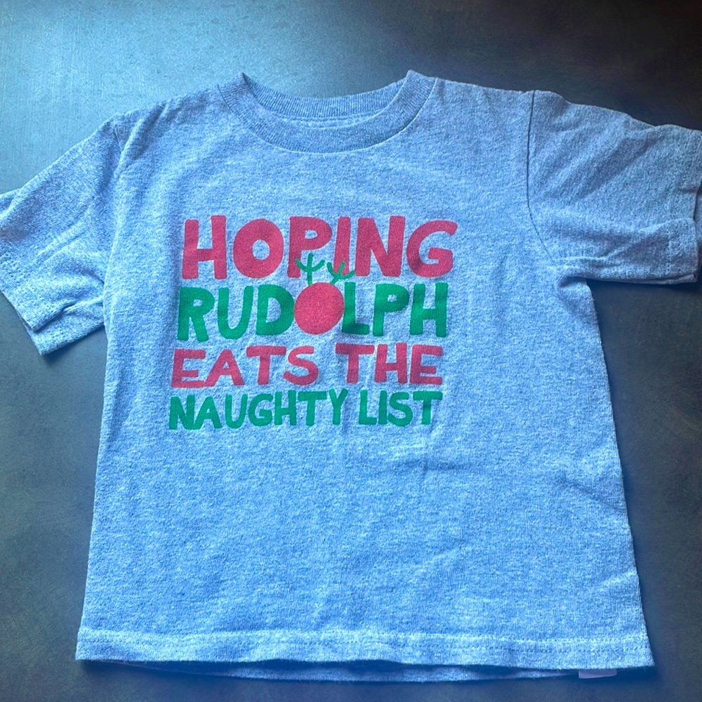 T-shirt unisex « hoping Rudolph eats the naughty list »